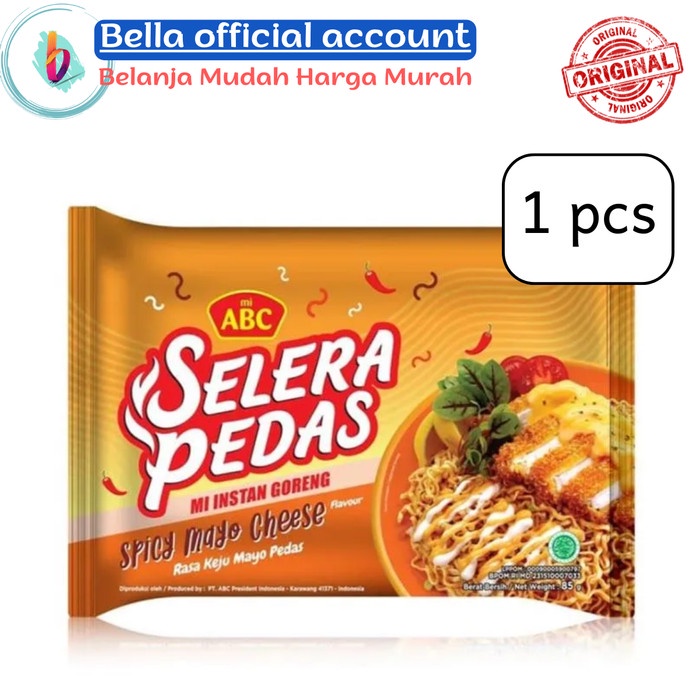 ABC Selera Pedas Mie Instant Goreng Rasa Spicy Mayo Cheese 85 gr