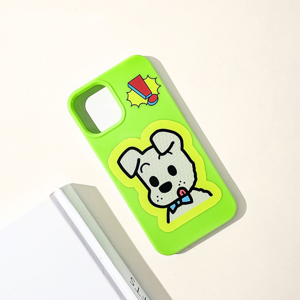 Ins Pola Puppy Cocok Untuk Iphone14 14pro 14Plus 14prm Iphone13 13pro 13prm iPhone 11 7Plus 8Plus Xr XS 12 Pro Max Empat Sudut Casing Ponsel Tahan Guncangan