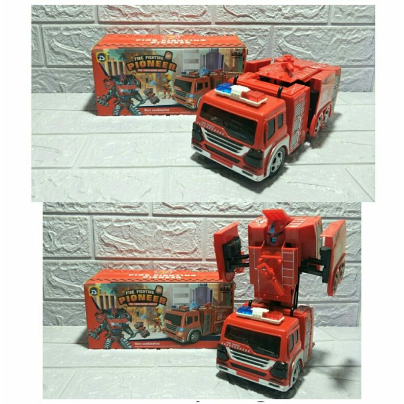 Mainan Anak MOBIL PEMADAM KEBAKARAN Bisa Jadi ROBOT