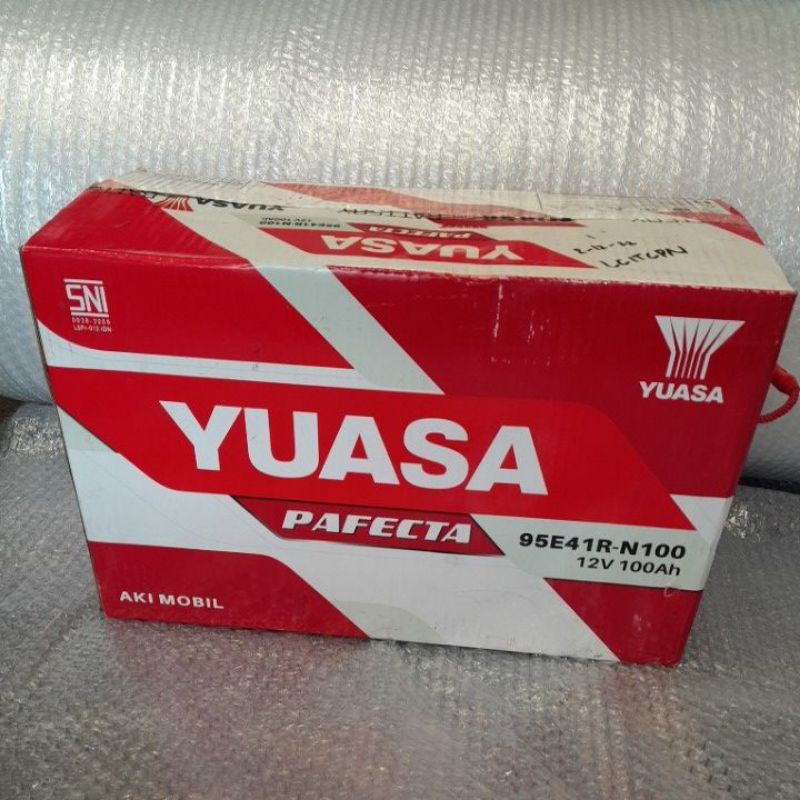 Jual Aki Mobil Yuasa N100 Pafecta Aki Basah 95E41R 12V 100Ah | Shopee