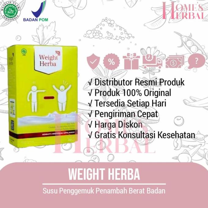 

[BISA COD] Weight Herba - 100% Original Susu Penggemuk Penambah Berat Badan