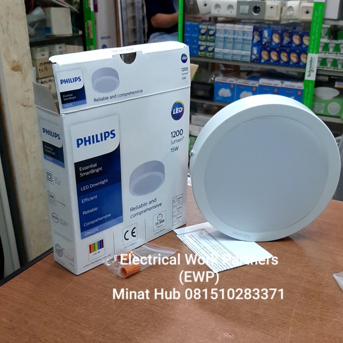 SALE MURAH  DOWNLIGHT OUTBOW LED PHILIPS 15 WATT 1200 LUMEN DN027C