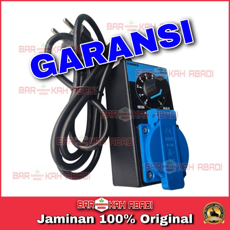 pengatur Kecepatan Putaran Gerinda Bor Dinamo Kipas Heater Lampu Dimer AC 2000 wat Dimmer 2000wat