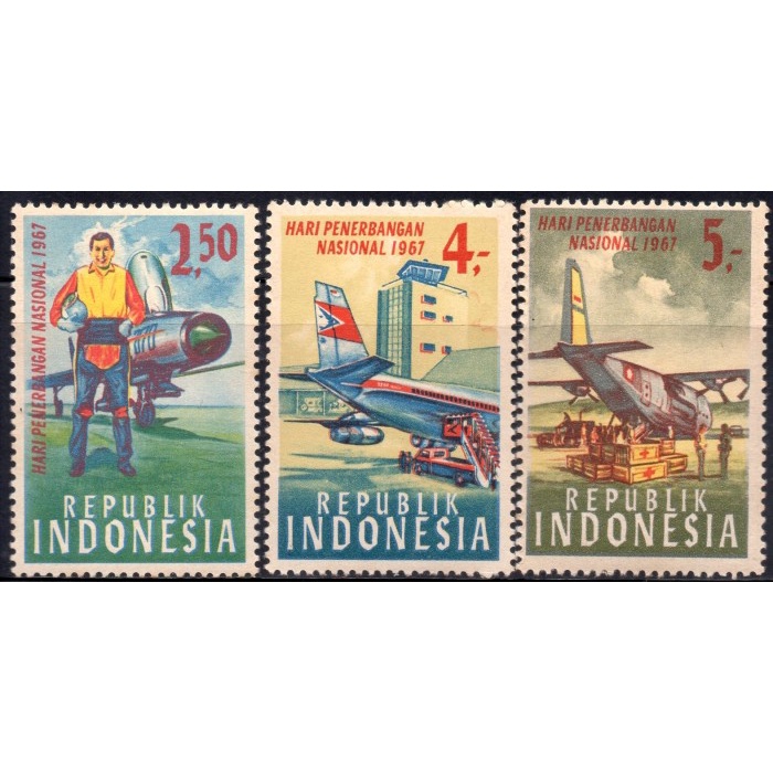 

✨NEW✨ - Prangko/Perangko INDONESIA 1967 I-098 HARI PENERBANGAN NASIONAL - MINT