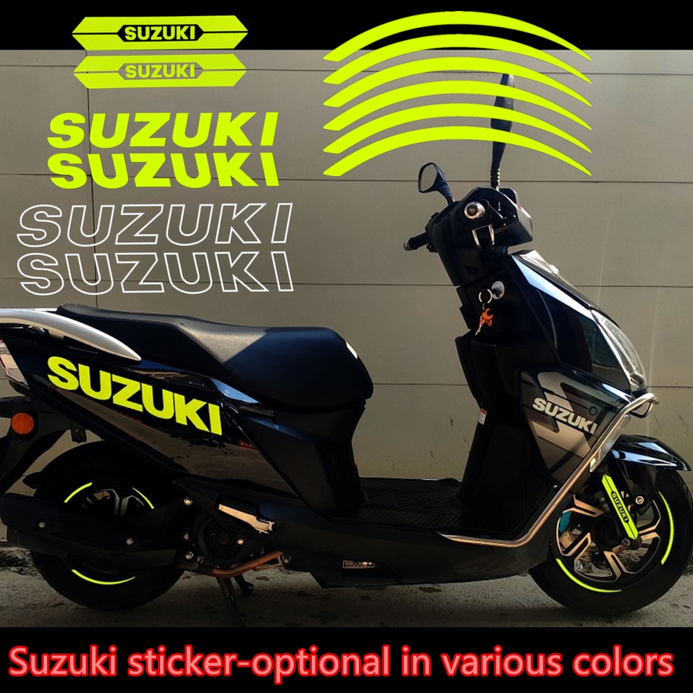 Suzuki Reflektif Stiker Motor 3D Fender Tank Logo Decal Untuk Suzuki GSX600F GSR750 GSX750F GSX1300 GSXR600 GSXR750 GSXR1000 GSXR1300 SV650 GSXR GSX Aksesoris