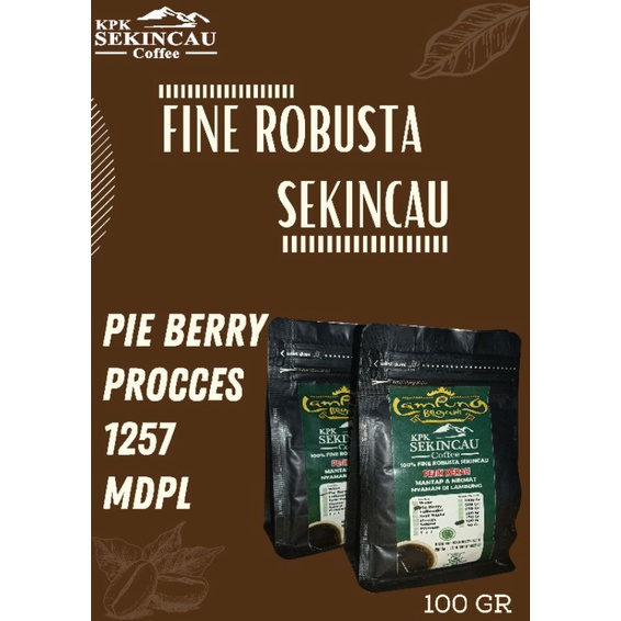 

Pea Bery robusta 100gr
