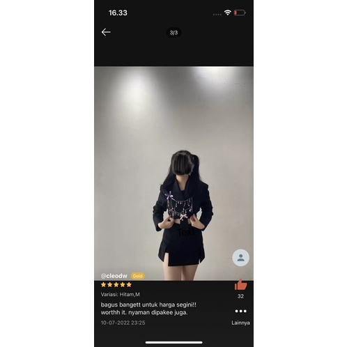 Lm Boutique~ (S-XXL) CELANA ROK DOUBLE SLIT KOREAN HIGHWAIST STYLE SKORT