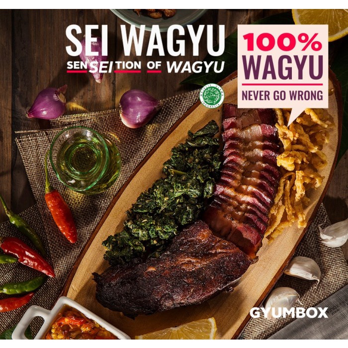 

⭐BISA COD⭐ Sei Sapi Wagyu Daging Asap Frozen Food Makanan Instan Beef Gyumbox