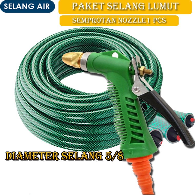 PAKET SEMPROT CUCI MOTOR - SEMPROTAN CUCI MOTOR SELANG 5/8 INCH / SEMPROT TANAMAN HOSE NOZZLE