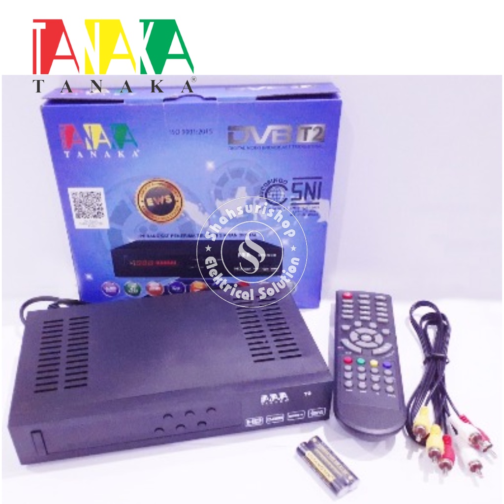 TANAKA STB SET TOP BOX DVB T2 V1 SIARAN TV DIGITAL FULL HD 1080 P