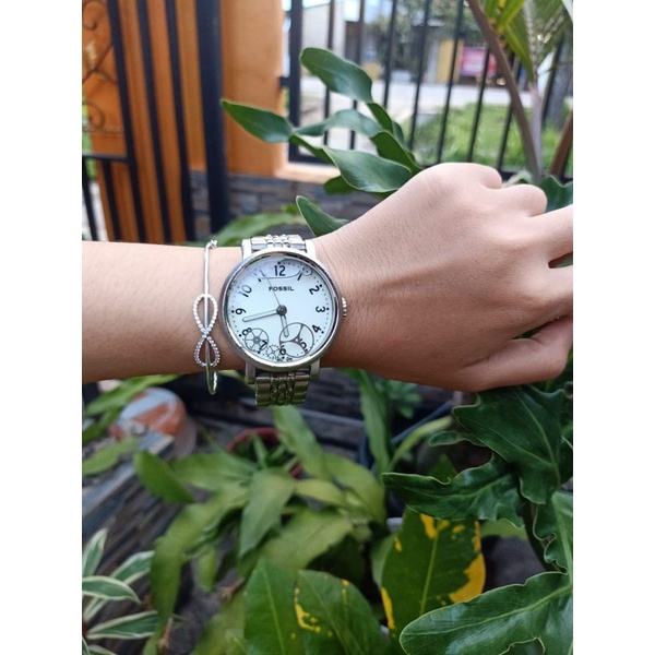 JAM TANGAN FOSSIL AIR RANTAI SILVER