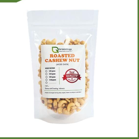 

TERLARIS BRANDS FESTIVAL Roasted Cashew Nut / Kacang Mede Oven Pure Original Sehat (250 gram) by Granology