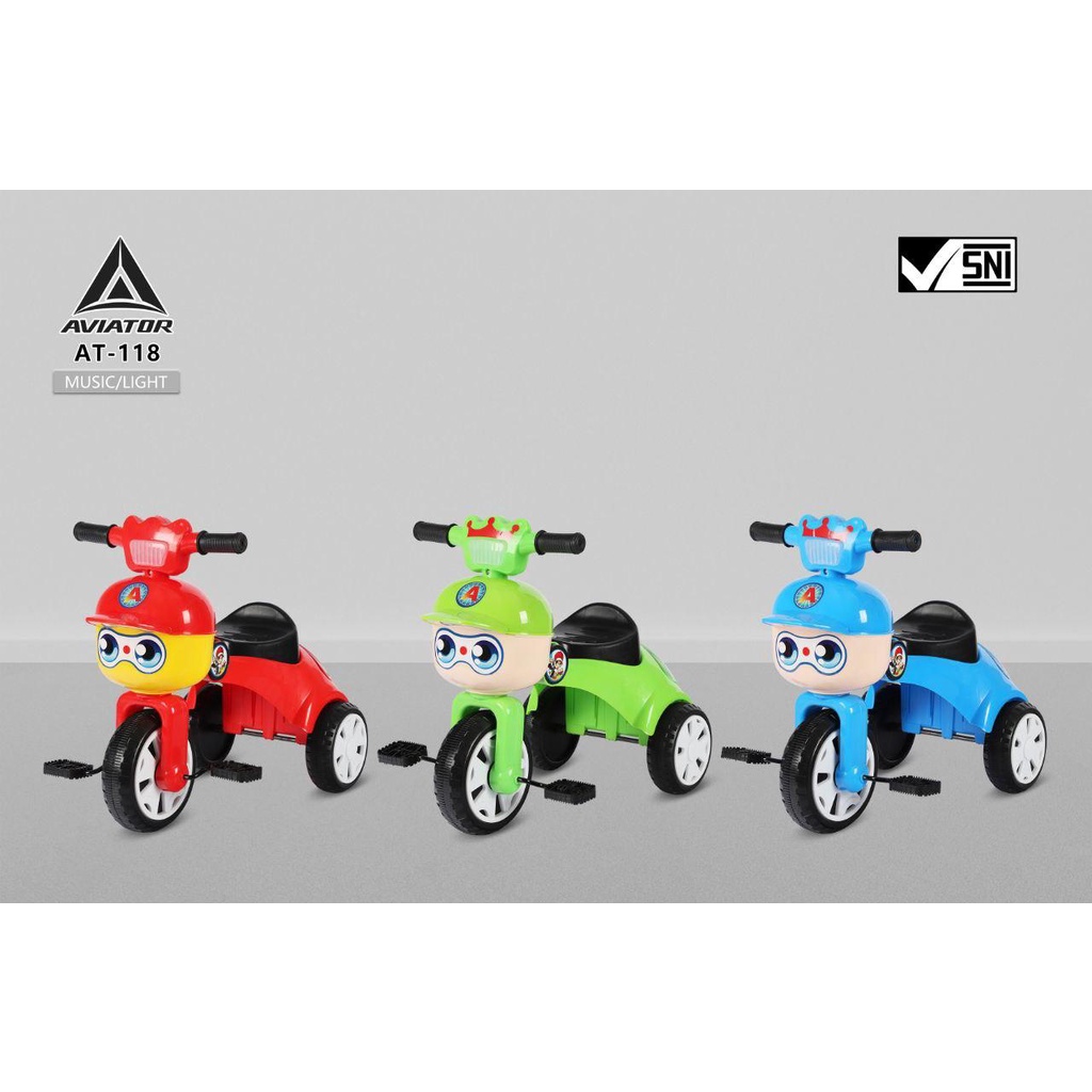 Bazar Sepeda - SEPEDA ANAK RODA TIGA FOLDING AVIATOR AT 118