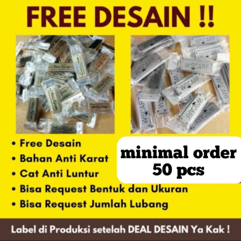 label plat hijab kuningan