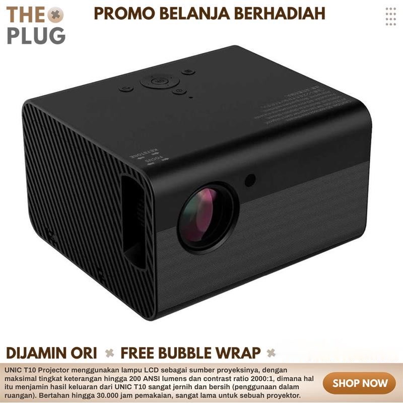 Projector Proyektor Android Layar Tancap LED 1080P Full HD LED Projector - 200ANSI Lumens