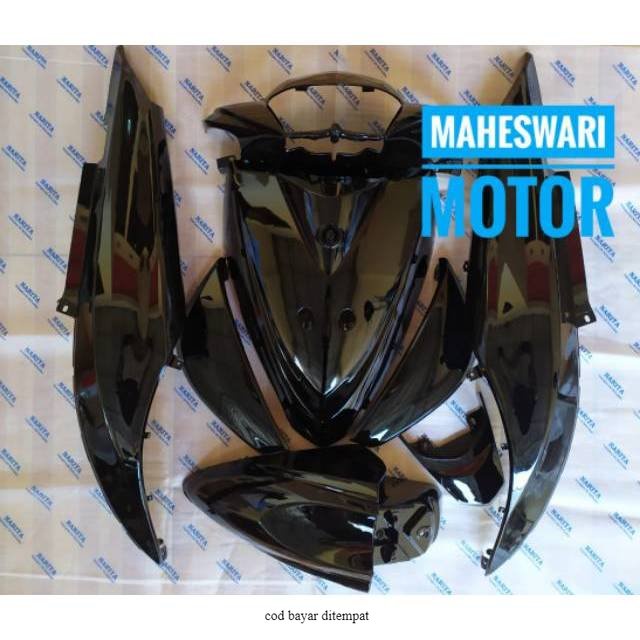 Full body halus Yamaha Mio j hitam murah/Cover Full Body Halus Mio J Hitam / Pull Bodi Alus Yamaha M
