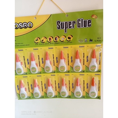 

12pcs lem super glue bosco / lem serbaguna