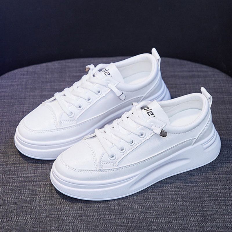 {EJ} Sepatu Wanita Sneakers Putih Fashion Korea Musim semi Sport Import