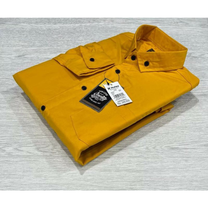 Brand Distro Kemeja Polos Kantor Formal Lengan Panjang Remaja Pria Dewasa Slimfit Merk Surfing