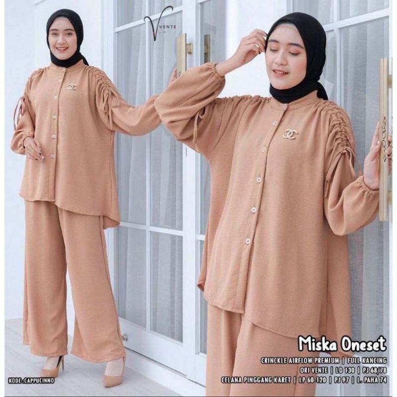 SETELAN WANITA JUMBO LD 120 / SETELAN CRINKEL PREMIUM / SETELAN CRINKLE TALI SERUT