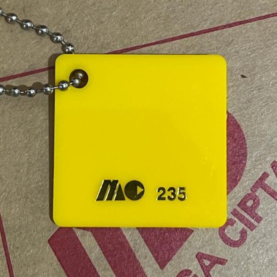 

Akrilik A6 Lembaran 3mm Acrylic 3 mm Kuning Marga Cipta