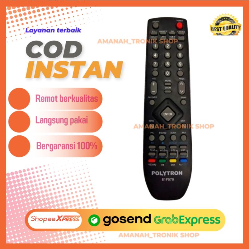 Remot TV Polytron LED LCD