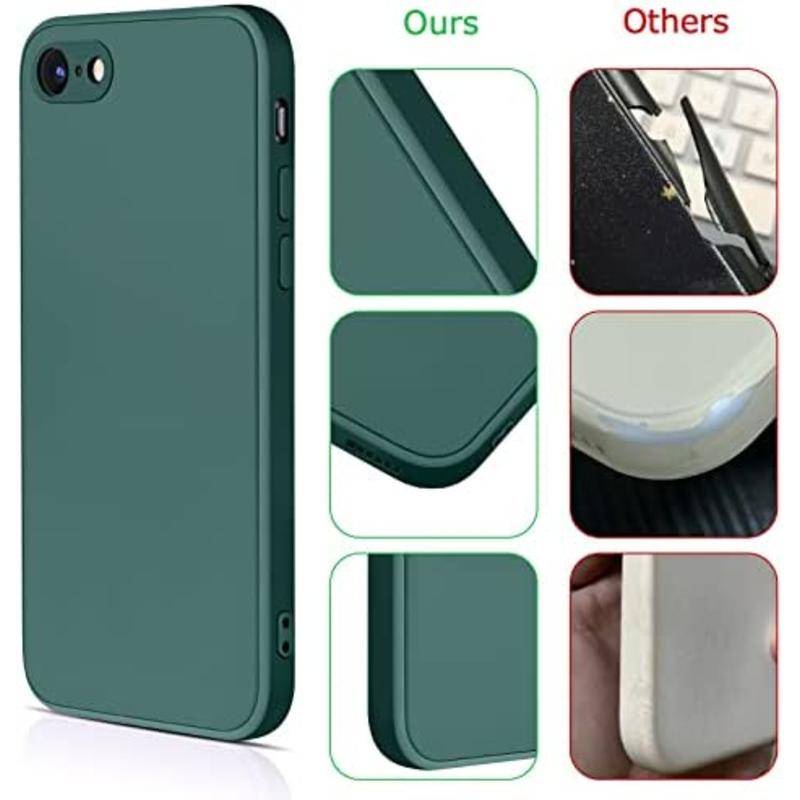 Untuk Iphone6 6s 78 Plus Se2020 2022 Case Bergaya Silikon Cair Slim Full-Body Cover Pelindung Untuk iPhone X XS Max XR