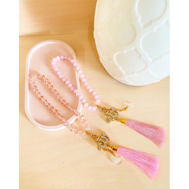Tasbih murah cheko kristal /tasbih pelengkap sholat/ Accecories mobil /Gantungan mobil