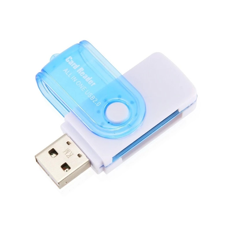 Usb2.0 High-Speed Card Reader 4in1 Multi Fungsi Card Reader Kartu tf Putar Besar Adaptor Eksternal mini