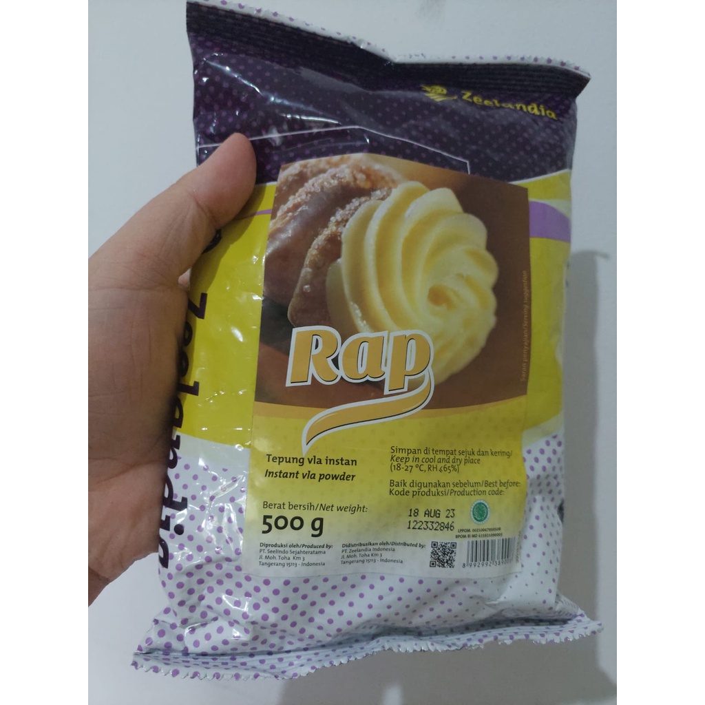 

Zeelandia Rap Tepung Vla Instan 500g / 500 gram Instant Powder Premix Bahan Baking Kue Cake Premiks Original Ori Halal Bread Mix Cakes Breads Foods Pastry Ready Stock Pekanbaru Riau Indonesia Gratis Free Bebas Ongkir COD Bayar Ditempat Ojek Gosend Grab