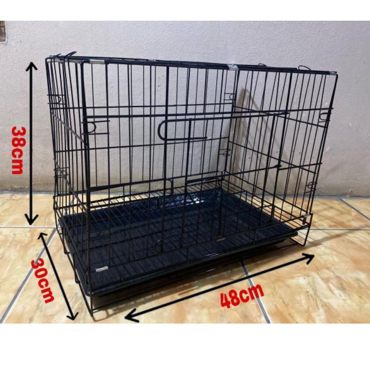 Penjualan Terlaris KANDANG BESI LIPAT UKURAN 50X40X30 KANDANG KUCING / KANDANG KELINCI / KANDANG ANJING