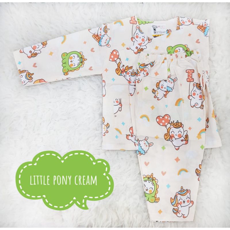 Piama Katun Anak 3- 4 tahun Piama Katun Lengan Panjang