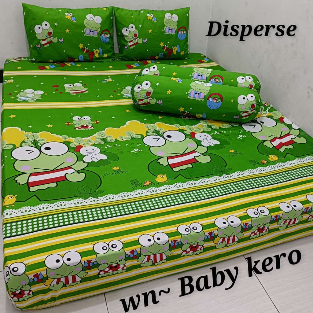 Waty grosir 4 motif keropi motif baru sprei anak sprei best seller sarban sargul serasi wn