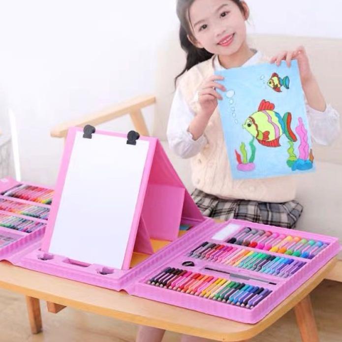 

Kirim LANGSUNG Crayon Set 208 Crayon Mengambar Anak isi 208pcs+