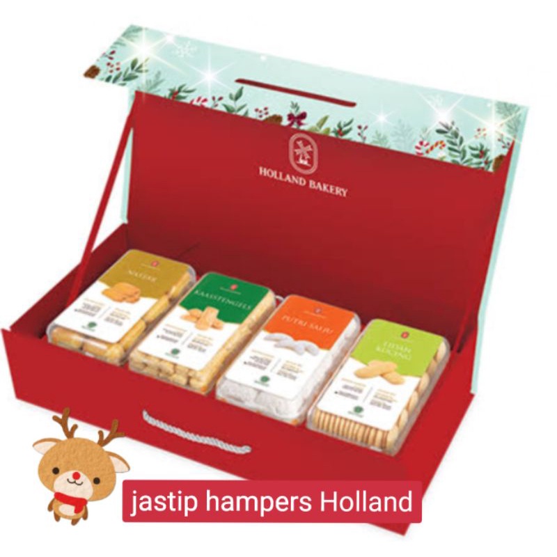 Jual Jastip Hampers Natal Box Kue Kering Holland Bakery Harvest Merry Christmas Tahun Baru Xmas