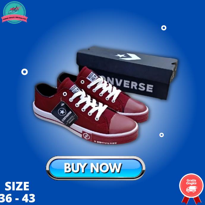 [BISA COD] Sepatu pria Sekolah Sneaker Sneakers Converse All Star Petir Pria Ori