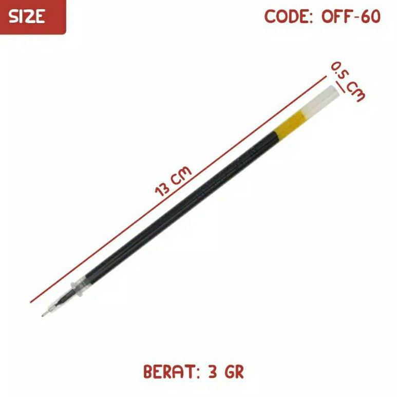

[PRODUK ETFEU] KENKO Gel Pen Refill KE-SERIES hitam 1 BOX / 24 Pcs CIS