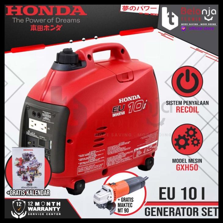 Mesin Genset Honda Silent EU 10I 900 Watt EU10I Generator Set EU 10 I