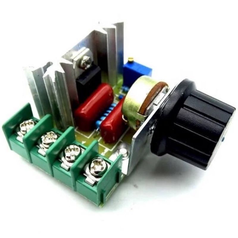 Dimmer SCR 2000W AC 220V dengan Kabel Regulator TeganganDimmer speed Rpm motor AC 220 Volt 2000 Watt
