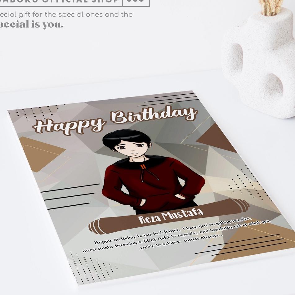 

↵ Daboku Kado Ulang Tahun Hadiah Buket Wisuda Graduation Wedding Anniversary Free custom Box Hampers foto motif - HB や