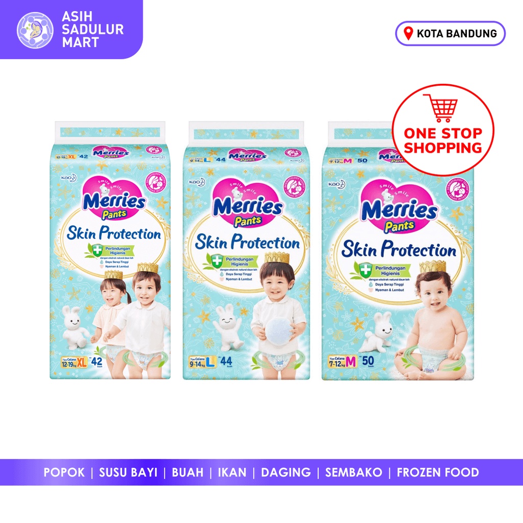 Merries Pants Skin Protection M50 L44 XL42 Promo Bandung