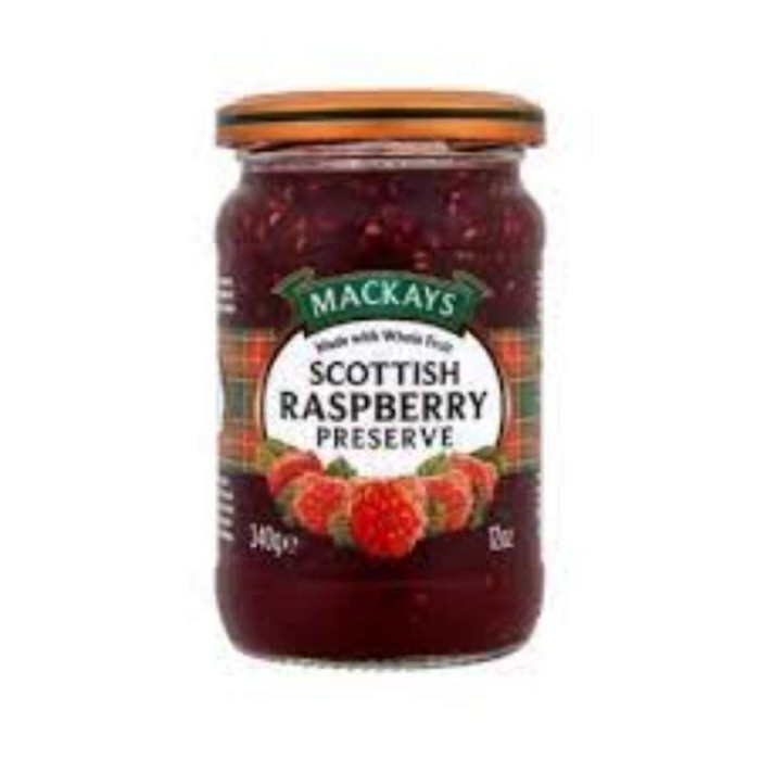 

Mackays scottish rasberry jam 340g