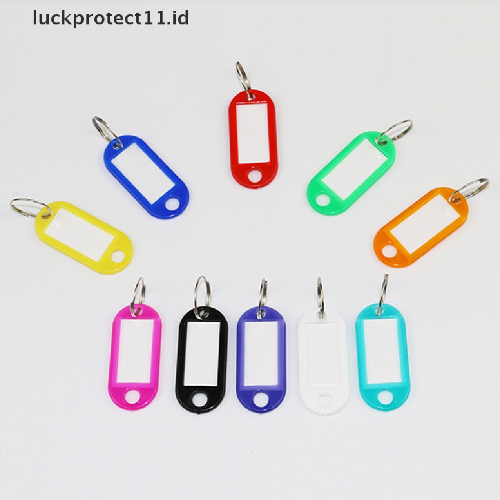 /Fashion Hot// Fashion// 30pcs Multicolor Gantungan Kunci Key ID Label Tag Kartu Klasifikasi Nomor Hotel.