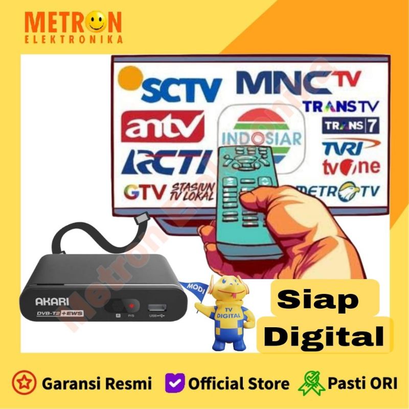 DVB T2 AKARI SET TOP BOX DIGITAL TV