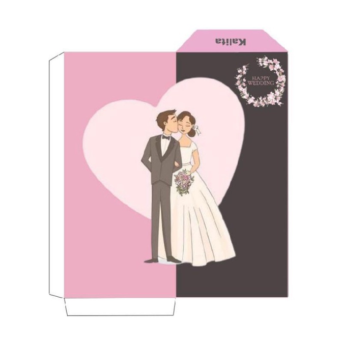 

Amplop Angpao Wedding Pernikahan Panjang | Custom/ Template Bahan Tebal