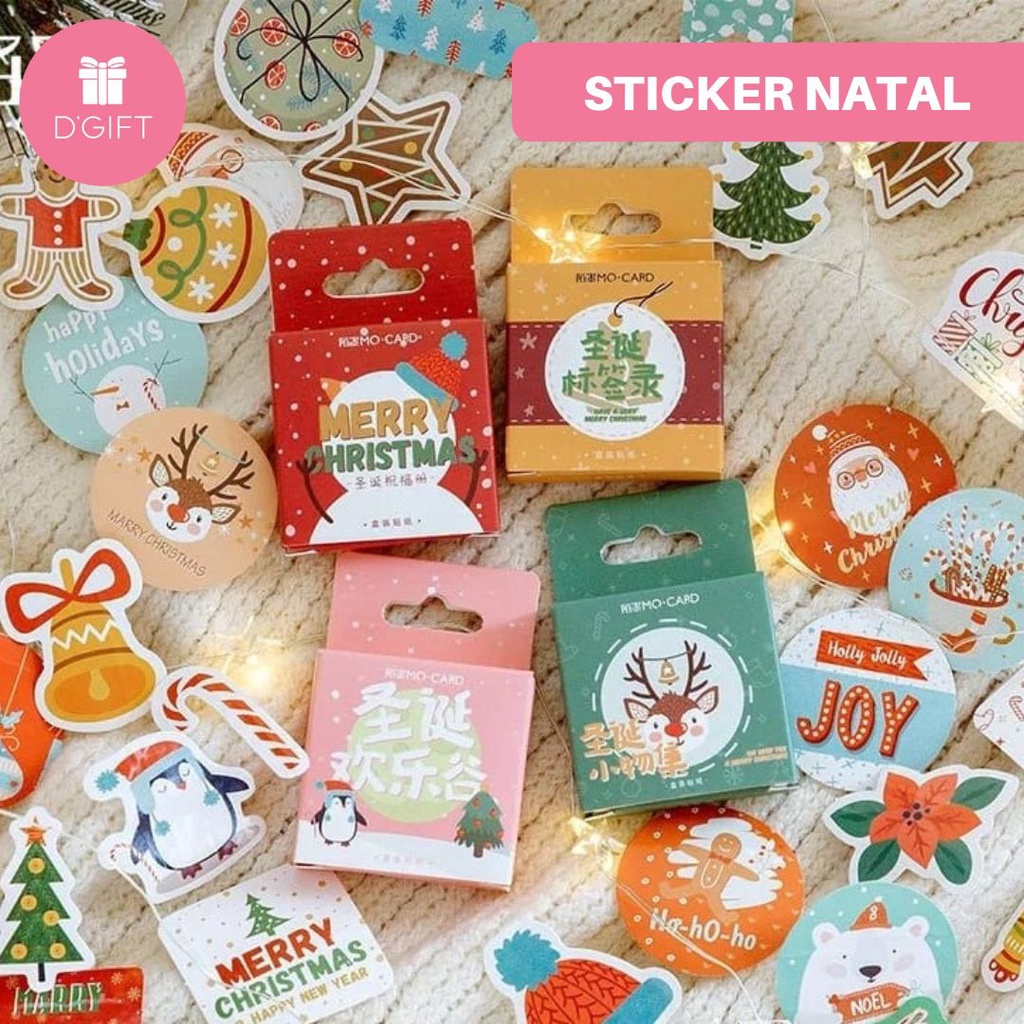 

Sticker Toples Natal Merry Christmas | Stiker Kemasan | Label Hampers