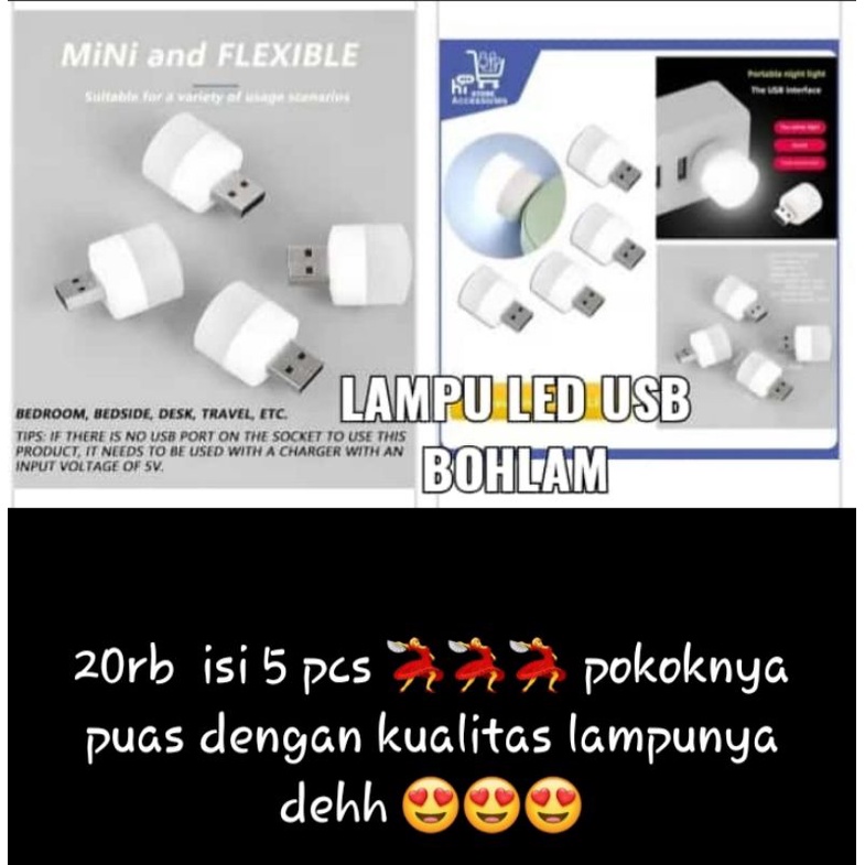 lampu led usb bohlam