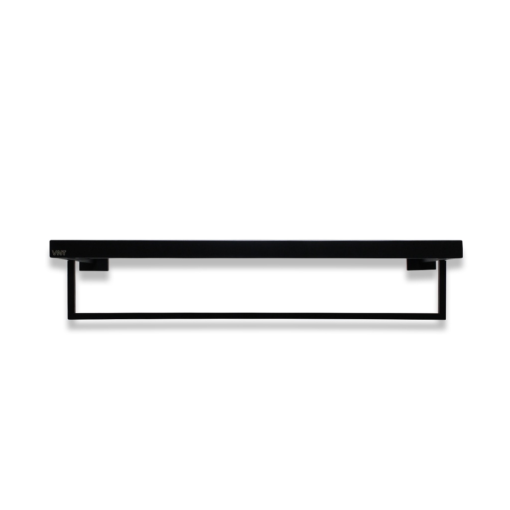 VNT Gantungan Handuk Hitam Hanger Dinding Rak Tempat Baju Kamar Mandi Black Towel Shelf