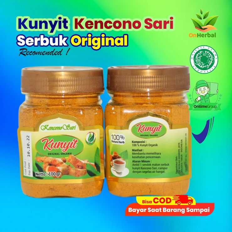 

Kunyit Original Organik Kencono Sari 100 gr ORIGINAL COD