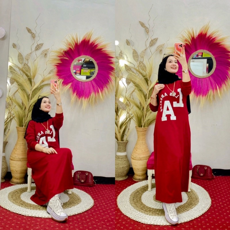 GAMIS WANITA BY NABIL KAOS KEKINIAN LA TERBARU TRENDY